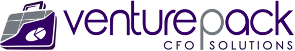 A purple and green logo for venture capital.